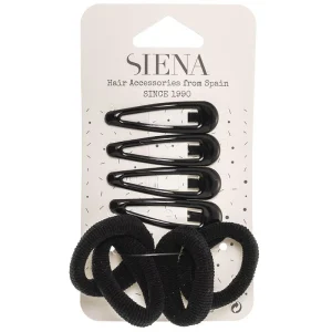 Set di 4 mollette + 4 elastici Siena