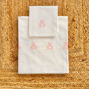 Kit lenzuola culla/carrozzina Teddy Melinù