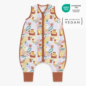 Sacco nanna in mussola con piedi 0.5 TOG | Forme Colorate