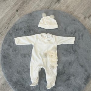 Coordinato tutina e cappello deolinda ciniglia