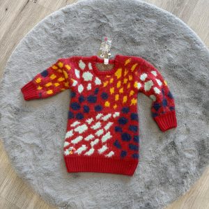 Maxi pull in lana cotta multicolor TucTuc