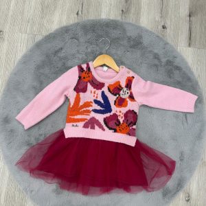 Abito lana cotta e tulle TucTuc