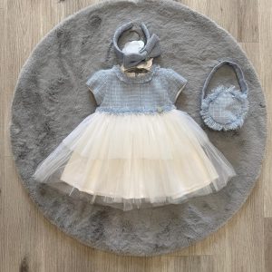 Abito denim e tulle deolinda