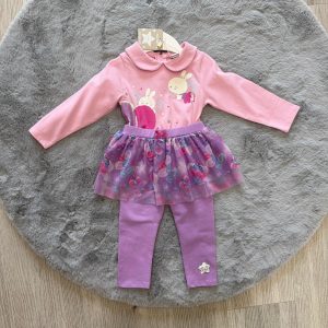 Coordinato caldo cotone e tulle TucTuc