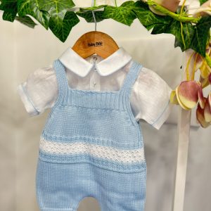 Pagliaccetto neonato in filo e lino La Sartoria Dei Piccoli