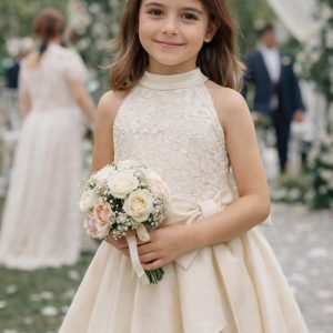 Abito cerimoniale ricamato Bimbalò