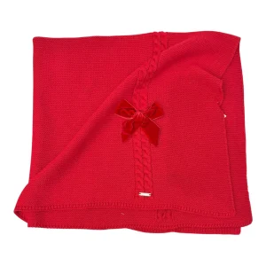 Coperta con treccia e Fiocco in Velluto Condor