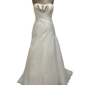 abito organza mezza sirena