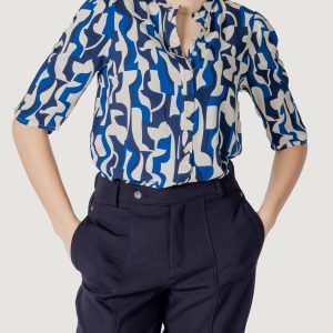 Blusa manica corta ICHI ihvera sh19 Blu