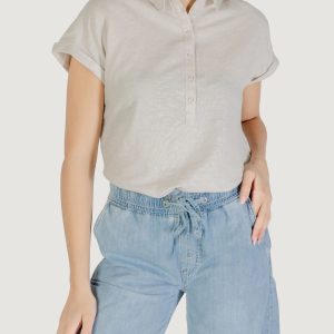 Blusa manica corta Street One shirtcollarblouse Avorio