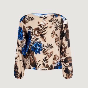 Bluse manica lunga Rinascimento rewi Azzurro