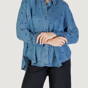 Camicia manica lunga Only onlnew grace charis life ls shirt cc wvn Blue Denim