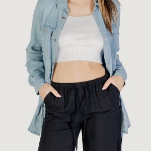 Camicia manica lunga Only onlcharis life 4/5 fem carg jacke cc wvn Denim chiaro