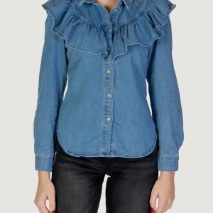 Camicia manica lunga Only onlindigo life ls frill db dnm qyt Indigo