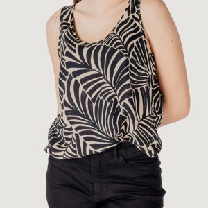 Canotta Only onlnova life vis s/l aop Nero – Beige