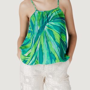 Canotta Only onlalma life vis ella singlet aop Verde