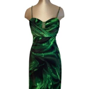 abito cerimonia corto impero couture