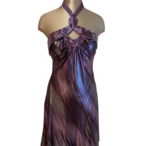 abito corto impero couture spalmato