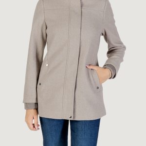 Cappotto Street One short coat w. knit details Grigio
