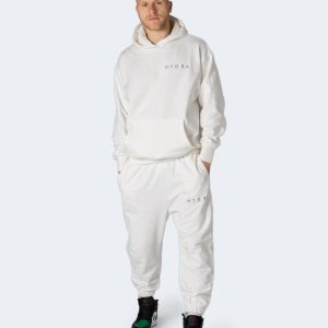 Tuta Hydra Clothing stampa logo Panna