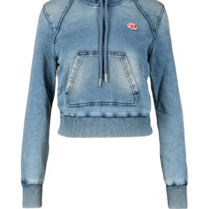 Felpa con cappuccio Diesel  Celeste