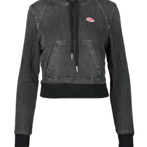 Felpa con cappuccio Diesel  Nero