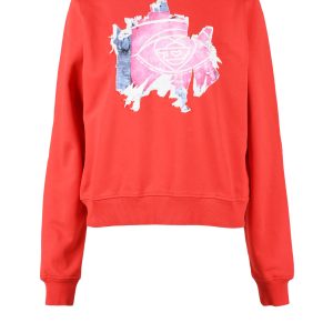 Felpa con cappuccio Diesel  Rosso