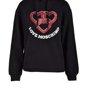 Felpa con cappuccio Love Moschino  Nero