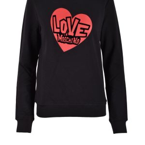 Felpa con cappuccio Love Moschino  Nero