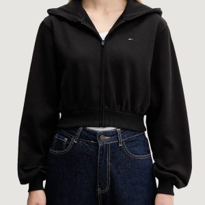 Felpa con cappuccio Tommy Hilfiger Jeans tjw rlx crp s-flag z Nero