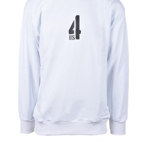 Felpa con cappuccio 4US CESARE PACIOTTI  Bianco