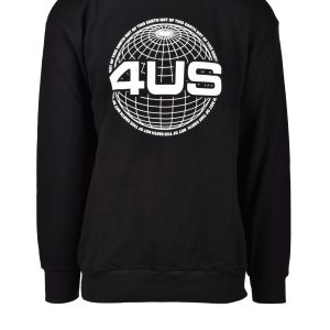 Felpa con cappuccio 4US CESARE PACIOTTI  Nero