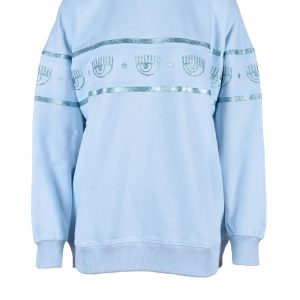 Felpa con cappuccio CHIARA FERRAGNI  Azzurro