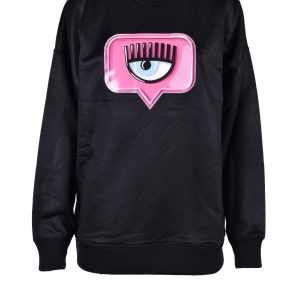 Felpa con cappuccio CHIARA FERRAGNI  Nero