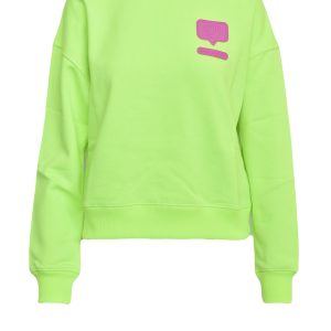 Felpa con cappuccio CHIARA FERRAGNI  VERDE FLUO