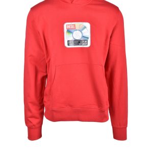 Felpa senza cappuccio Diesel  Rosso
