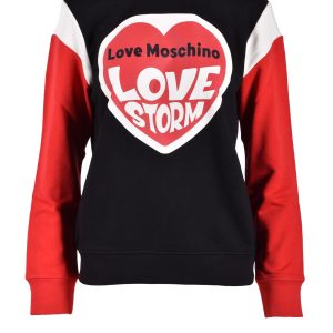Felpa con cappuccio Love Moschino  Nero