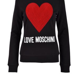 Felpa con cappuccio Love Moschino  Nero