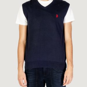Gilet in maglia U.S. Polo Assn.  Blu