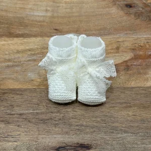 Babbucce con fiocco in merletto Juliana