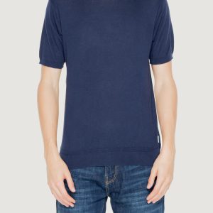 Maglia in filo manica corta HAMAKI-HO  Blue scuro