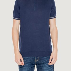 Maglia in filo manica corta HAMAKI-HO  Blue scuro