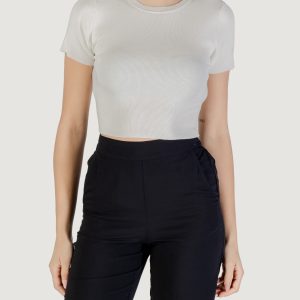 Maglia in filo manica corta Jacqueline de Yong jdycirkeline s/s crop top knt noos Bianco