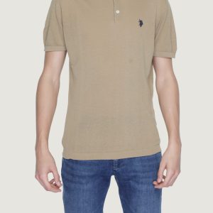 Maglia in filo manica corta U.S. Polo Assn. wail Beige scuro