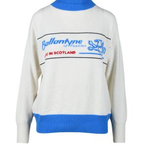 Maglia BALLANTYNE  Bianco – Azzurro