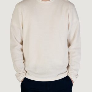 Maglia Jack Jones jjegeorge knit crew neck noos Bianco