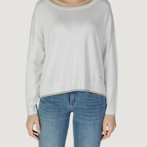 Maglia Liu-Jo ecs chiusa m/l Bianco