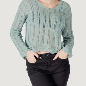 Maglia Only onlelba life ls v-neck cc knt Tiffany