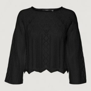 Maglia Vero Moda vmginger 3/4 boatneck pullover ga noos Nero
