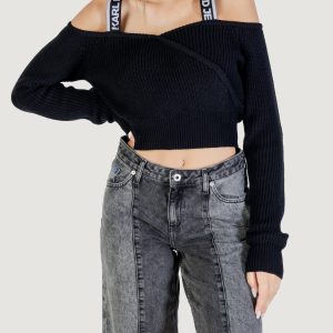Maglione Karl Lagerfeld Jeans klj cut-out sweater Nero